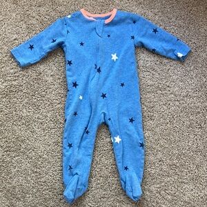 EGG by Susan Lazar 6 Month Footie Sleeper Blue with Stars